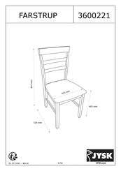 JYSK FARSTRUP 3600221 Manual De Instrucciones