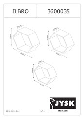 JYSK ILBRO 3600035 Manual De Instrucciones