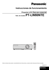 Panasonic PT-LW80NTE Instrucciones De Funcionamiento