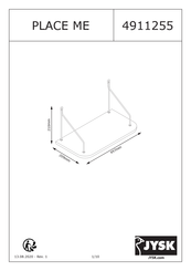 JYSK PLACE ME 4911255 Manual De Instrucciones