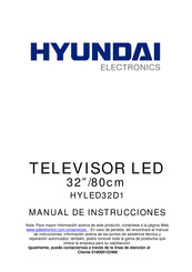 Hyundai Electronics HYLED32D1 Manual De Instrucciones