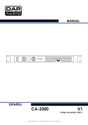 DAP Audio CA-2300 Manual De Instrucciones