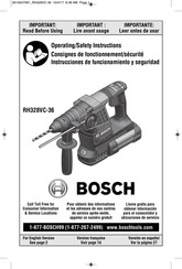 Bosch RH328VC-36 Instrucciones De Funcionamiento