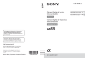 Sony a65 Manual De Instrucciones
