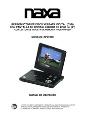 Naxa NPD-950 Manual De Operación