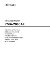 Denon PMA-2000AE Instrucciones De Operación