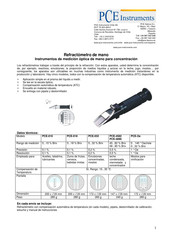 PCE Instruments PCE-018 Manual De Instrucciones