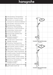 Hansgrohe Crometta S 240 1jet Showerpipe 27269000 Instrucciones De Montaje