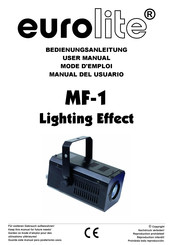 EuroLite MF-1 Manual Del Usuario