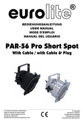 EuroLite PAR-56 Pro Short Spot Manual Del Usuario