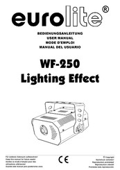 EuroLite WF-250 Manual Del Usuario