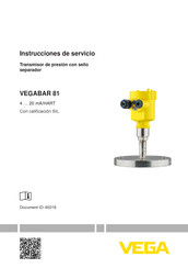 Vega VEGABAR 81 Instrucciones De Servicio