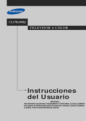 Samsung CL17K10MJ Instrucciones Del Usuario