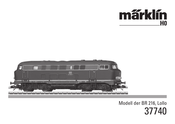 marklin 37740 Manual Del Usuario