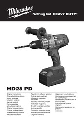 Milwaukee HD28 PD Manual Original