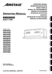 AIRSTAGE ARXB30L Manual De Funcionamiento