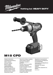 Milwaukee M18 CPD Manual De Instrucciones