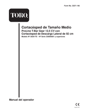 Toro 230000001 serie Manual Del Operador