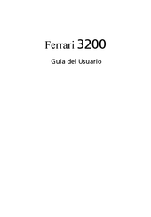 Acer Ferrari 3200 Serie Guia Del Usuario