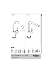 Grohe Atrio 32 136 Guia De Inicio Rapido