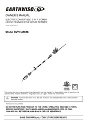 EarthWise CVPH43018 El Manual Del Propietario