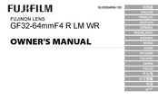 FujiFilm GF32-64mmF4 R LM WR Manual Del Propietário