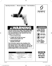 Sunex Tools SX221B Instrucciones De Operación