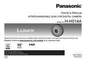 Panasonic Lumix H-H014A Manual Del Propietário