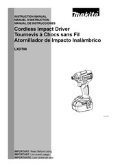 Makita LXDT06 Manual De Instrucciones