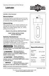 Campbell Hausfeld PA211200AV Instrucciones De Funcionamiento Y Manual De Piezas