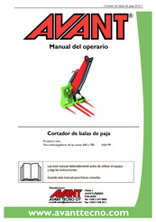 AVANT A36199 Manual Del Operario