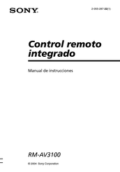Sony RM-AV3100 Manual De Instrucciones