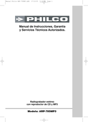 Philco ARP-785MP3 Manual De Instrucciones