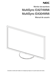 NEC MultiSync EA304WMi Manual De Usuario