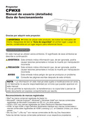 Hitachi CPWX8 Manual De Usuario