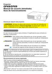 Hitachi CPX9 Manual De Usuario