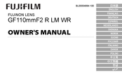 FujiFilm GF110mmF2 R LM WR Manual De Instrucciones