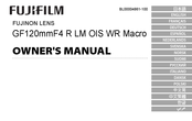 FujiFilm GF120mmF4 R LM OIS WR Macro Manual De Instrucciones
