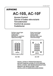 Aiphone AC-10F Manual De Instalacion Y Uso