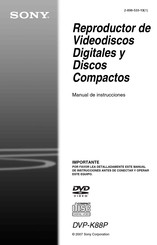 Sony DVP-K88P Manual De Instrucciones