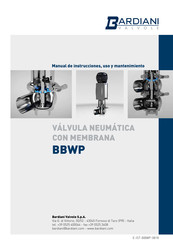 bardiani BBWP Manual De Instrucciones, Uso Y Mantenimiento