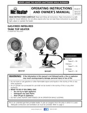 Mr. Heater MHS15T Instrucciones De Funcionamiento Y Manual Del Propietario