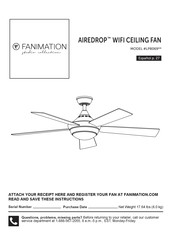 Fanimation AIREDROP LP8069 Serie Manual Del Usuario