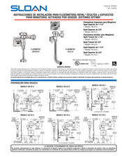 Sloan ROYAL 197 ES-S Instrucciones De Instalación