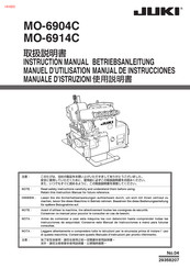 JUKI MO-6904C Manual De Instrucciones