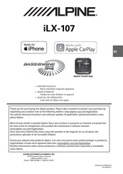 Alpine ILX-107 Manual De Instrucciones