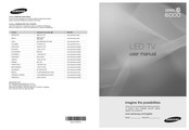 Samsung UN55B6000 Manual De Usuario