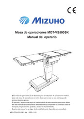 Mizuho MOT-VS500SK Manual Del Operario