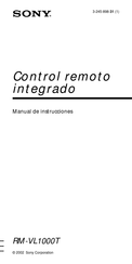 Sony RM-VL1000T Manual De Instrucciones