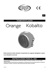 Argo Orange Kobalto Manual Del Usuario